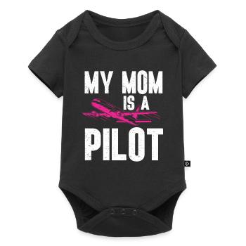 Pilot Quote Flight Lover Aircraft Aviation - Baby Premium short-sleeve bodysuit - black - Front