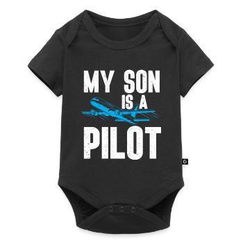 Pilot Quote Flight Lover Aircraft Aviation - Baby Premium short-sleeve bodysuit - black - Front