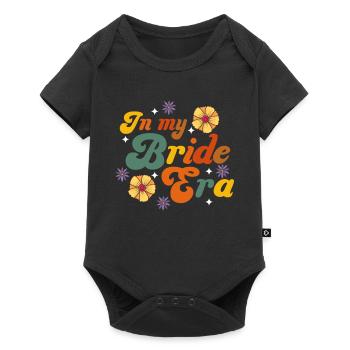 Groovy Bridal Wedding Party Bridal Flower Flowers - Baby Premium short-sleeve bodysuit - black - Front