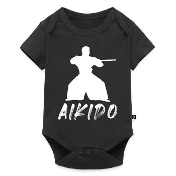 Aïkido - Body à manches courtes Premium Bébé - noir - Devant