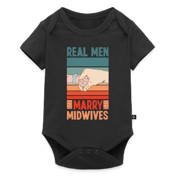Nurse Midwife Birth Worker - Baby Premium short-sleeve bodysuit - black - Front