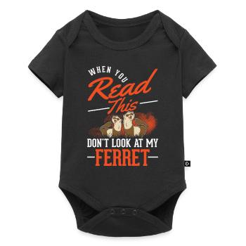 Ferret Lover Ferret Gift - Baby Premium short-sleeve bodysuit - black - Front