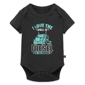 I love the Smell of Diesel Truck Driver - Baby Premium short-sleeve bodysuit - black - Front