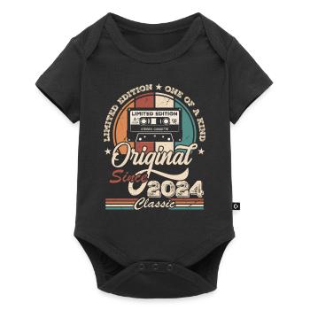 Original Retro Birthday Gift for Born in 2024 - Baby Premium short-sleeve bodysuit - black - Front