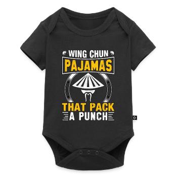 Des pyjamas Wing Chun qui ont du punch - Body à manches courtes Premium Bébé - noir - Devant