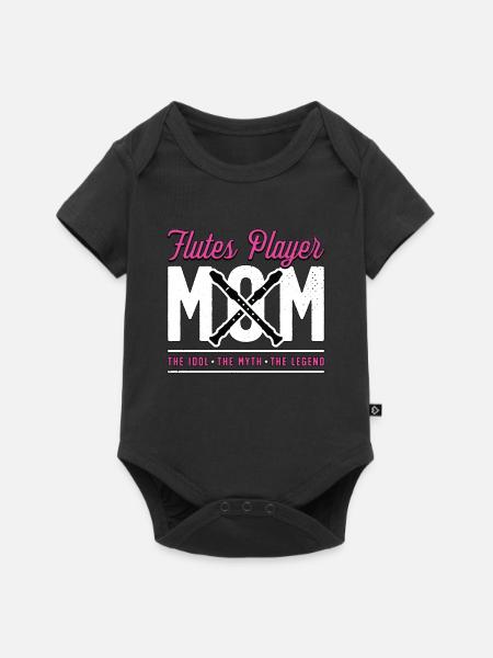 Flutes Player Mom The Idol The Myth Marching Band - Baby Premium Kurzarmbody - Schwarz