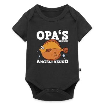 Opas Angelfreund - Baby Premium Kurzarmbody - Schwarz - Vorne