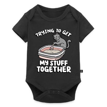 Trying To Get My Stuff Together Funny Kitten - Baby Premium short-sleeve bodysuit - black - Front