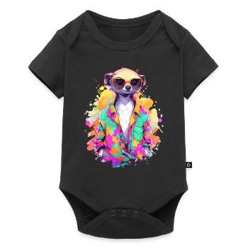 Cool Meerkat Sarfari Africa Lover - Baby Premium short-sleeve bodysuit - black - Front