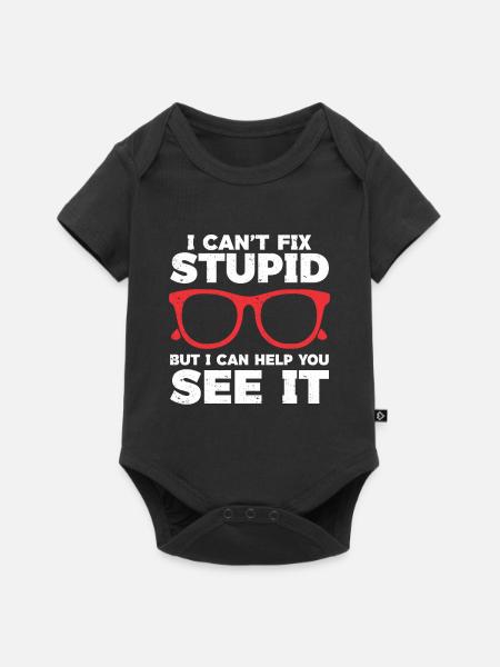 Optometrist Optiker Optometrie - Baby Premium Kurzarmbody - Schwarz