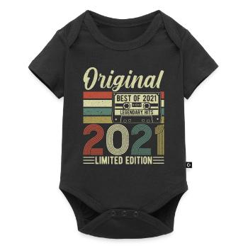 Legendary 3rd Birthday Year 2021 - Baby Premium short-sleeve bodysuit - black - Front