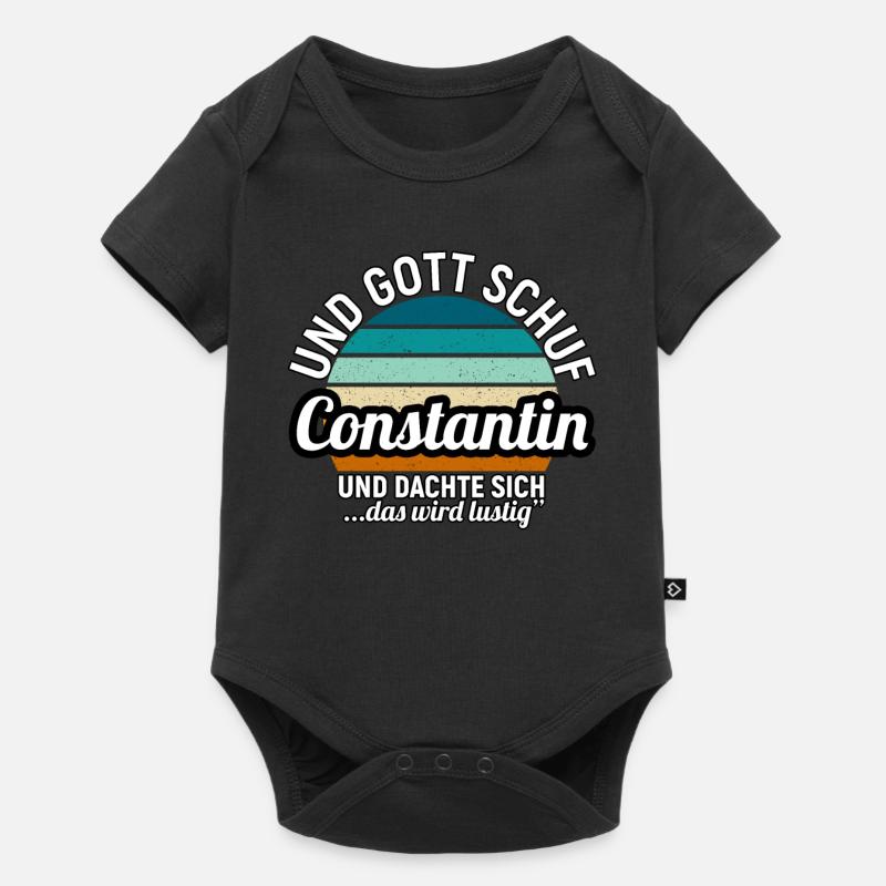 Daniel - Baby Premium Kurzarmbody - Schwarz