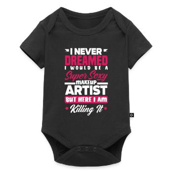 Lustiges Make Up Artist Maskenbildner Geschenk - Baby Premium Kurzarmbody - Schwarz - Vorne