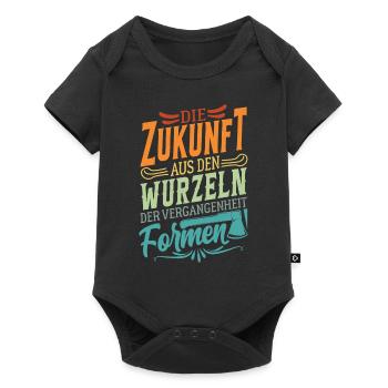 Inspirierender Spruch - Holzverarbeitung Holz - Baby Premium Kurzarmbody - Schwarz - Vorne