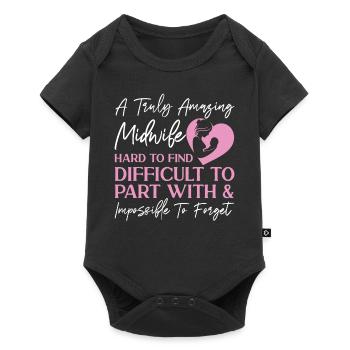 Nurse Midwife Birth Worker A Truly - Baby Premium short-sleeve bodysuit - black - Front