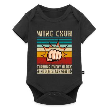 Wing Chun turning every block into a Statement - Baby Premium short-sleeve bodysuit - black - Front