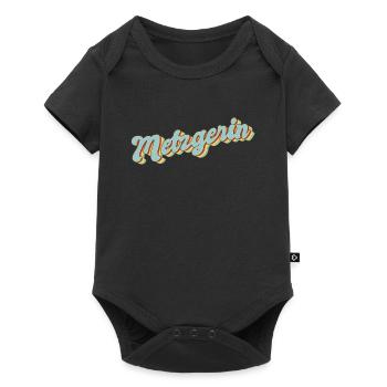 Fleischer Abschluss-Geschenk Metzgerin - Baby Premium Kurzarmbody - Schwarz - Vorne