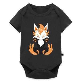 Kitsune Japanese Little Fox Humor - Baby Premium short-sleeve bodysuit - black - Front