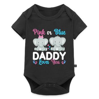 Pink Or Blue Daddy Loves You Sex - Baby Premium short-sleeve bodysuit - black - Front