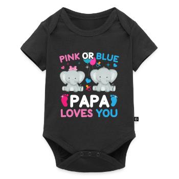 Pink Or Blue Daddy Loves You Sex - Baby Premium short-sleeve bodysuit - black - Front
