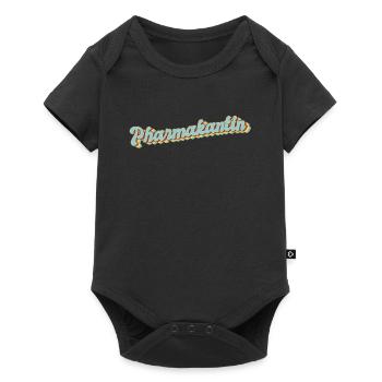 Pharmazeut Abschluss-Geschenk Pharmakantin - Baby Premium Kurzarmbody - Schwarz - Vorne