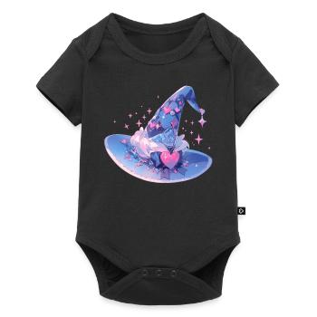 Witchy Cute Pastel Goth Witch Hat Kawaii Witchcraf - Baby Premium Kurzarmbody - Schwarz - Vorne