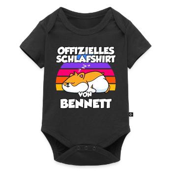 Offizielles Schlafshirt Von Bennett - Baby Premium Kurzarmbody - Schwarz - Vorne