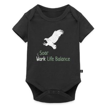 Soar Work Life Balance – Hawk - Baby Premium short-sleeve bodysuit - black - Front