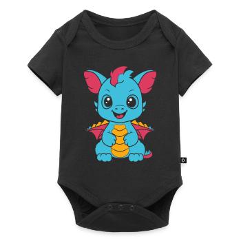 Baby Dragon - Baby Premium short-sleeve bodysuit - black - Front