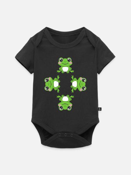 Kleiner Frosch - Baby Premium Kurzarmbody - Schwarz