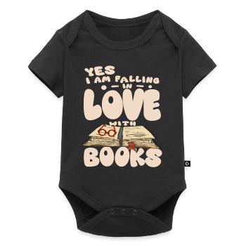 I Love Books - Book - Baby Premium short-sleeve bodysuit - black - Front