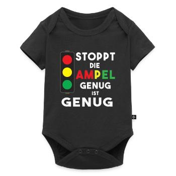 Arrêtez les feux de circulation - trop c’est trop - Body à manches courtes Premium Bébé - noir - Devant