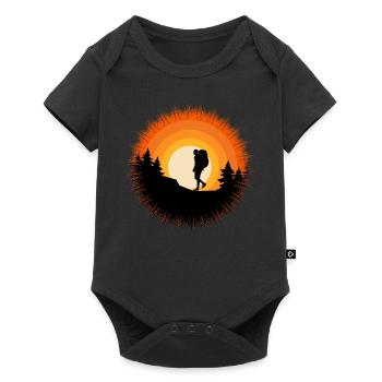 Hiking Clothing Outdoor Backpacking Camping - Baby Premium short-sleeve bodysuit - black - Front