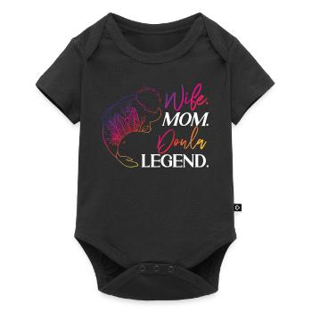 Doula Birth Worker Mom Wife. Mom. - Baby Premium short-sleeve bodysuit - black - Front