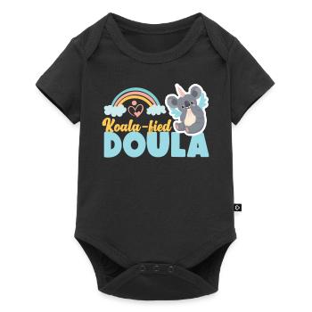 Doula accoucheuse Koala - Body à manches courtes Premium Bébé - noir - Devant