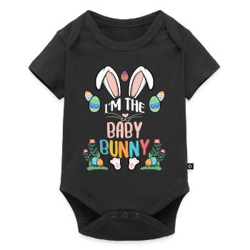 Je suis le bébé lapin - Body à manches courtes Premium Bébé - noir - Devant