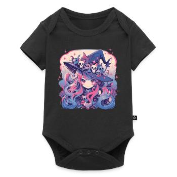 Witch Anime Kawaii Japanese Soft Grunge Fantasy Ma - Baby Premium Kurzarmbody - Schwarz - Vorne