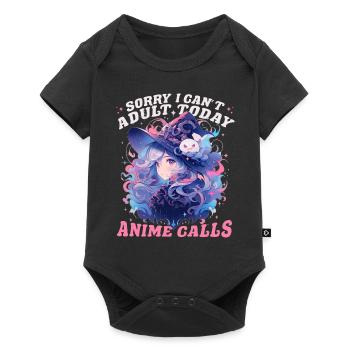 Can't Adult Funny Anime Witch Kawaii Otaku Pastel - Baby Premium Kurzarmbody - Schwarz - Vorne