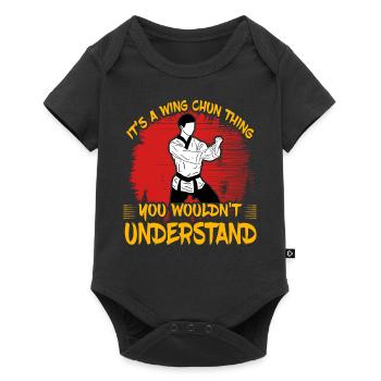 It's a Wing Chun thing you wouldn't understand - Baby Premium short-sleeve bodysuit - black - Front