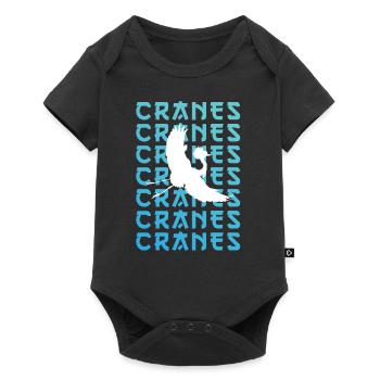 Grue Silhouette Shadow Art - Body à manches courtes Premium Bébé - noir - Devant