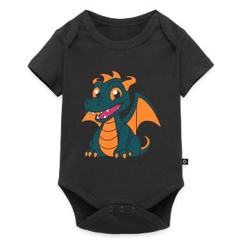 Baby Dragon - Baby Premium short-sleeve bodysuit - black - Front
