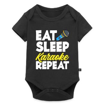 Chanteur de karaoké Chanteur de karaoké Musique - Body à manches courtes Premium Bébé - noir - Devant