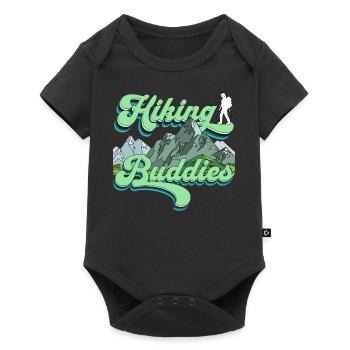 Hiking Buddies Hiking Clothing Outdoor Camping - Baby Premium short-sleeve bodysuit - black - Front