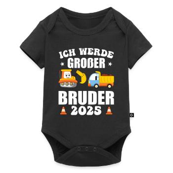 Ich Werde Großer Bruder 2025 - Baby Premium Kurzarmbody - Schwarz - Vorne