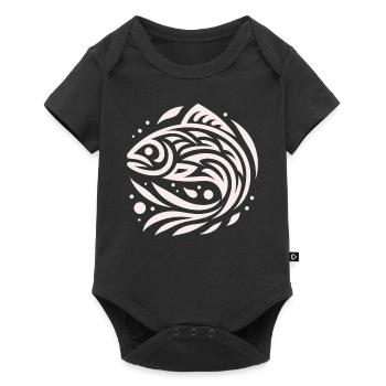 Saumon Amérindien Zodiaque - Body à manches courtes Premium Bébé - noir - Devant