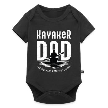 Kayakiste Papa L’Idole Le Mythe La Légende Kayak - Body à manches courtes Premium Bébé - noir - Devant