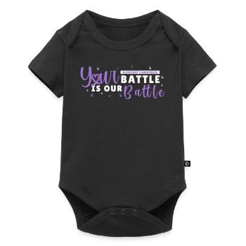 Fighting Battles Dementia Awareness Positive Mindf - Baby Premium Kurzarmbody - Schwarz - Vorne
