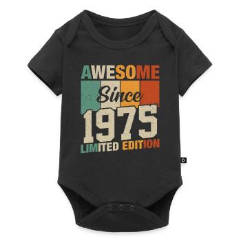Millésime 1975 Légendes - Body à manches courtes Premium Bébé - noir - Devant