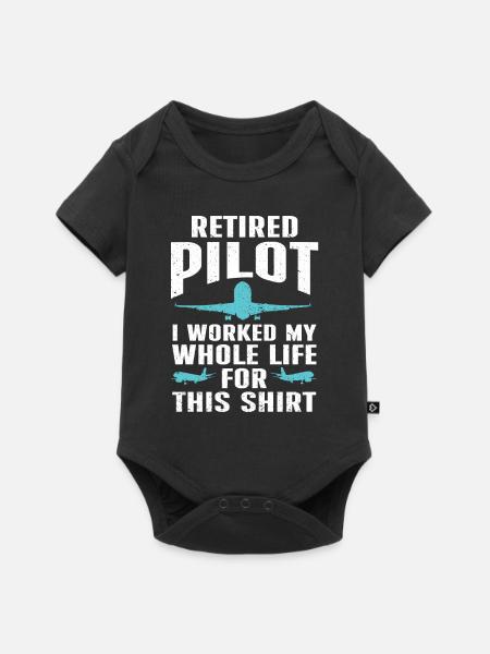 Citation du pilote Flight Lover Aircraft Aviation - Body à manches courtes Premium Bébé - noir