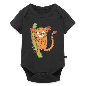 Tarsier Wildtierarbeiter - Baby Premium Kurzarmbody - Schwarz - Vorne